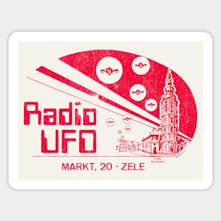 Radio UFO, Belgium / 80s Radio Station Sticker